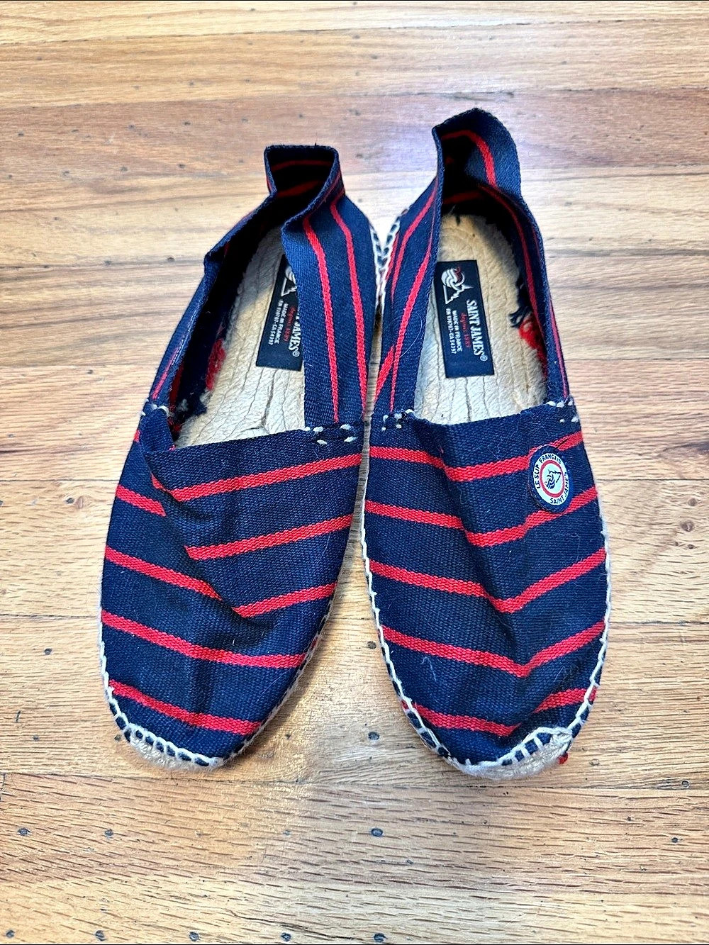 Saint James x Le Slip Français Espadrilles EU 38 Blue & Red
